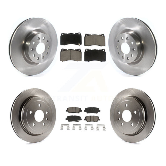 [Avant + Arrière] Kit de Disque et plaquette (céramique) de frein pour Cadillac CTS avec 18" Factory Wheels K8C-101197