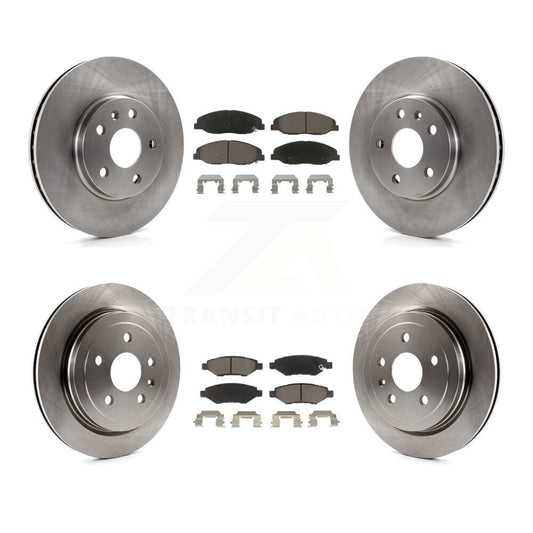 [Avant + Arrière] Kit de Disque et plaquette (céramique) de frein pour Cadillac CTS sans Heavy Duty Brakes K8C-101198