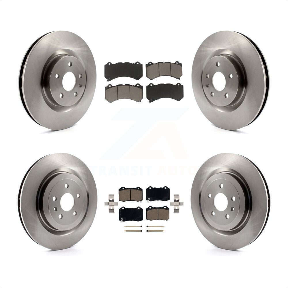 [Avant + Arrière] Kit de Disque et plaquette (céramique) de frein pour 2014 Chevrolet Camaro ZL1 K8C-101210 par Transit Auto