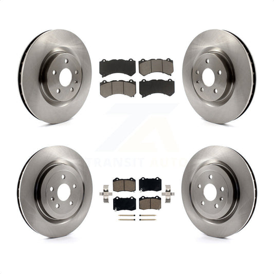 [Avant + Arrière] Kit de Disque et plaquette (céramique) de frein pour 2014 Chevrolet Camaro ZL1 K8C-101210 par Transit Auto