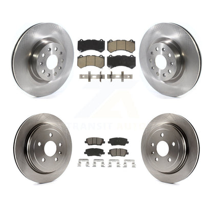 [Avant + Arrière] Kit de Disque et plaquette (céramique) de frein pour 2016 Cadillac CTS Vsport Premium avec RWD avec Performance Lining K8C-101211