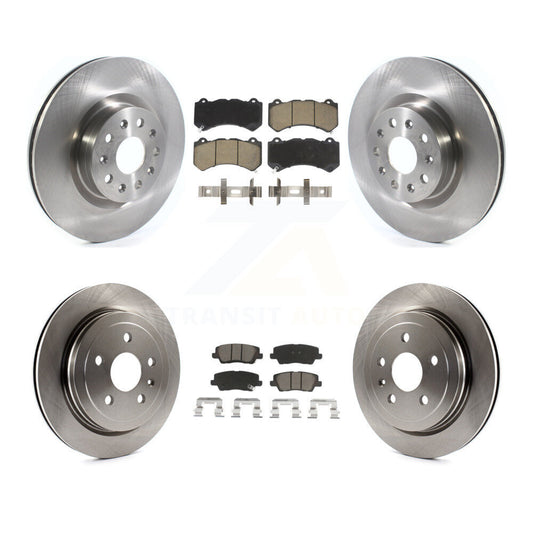 [Avant + Arrière] Kit de Disque et plaquette (céramique) de frein pour 2016 Cadillac CTS Vsport Premium avec RWD avec Performance Lining K8C-101211