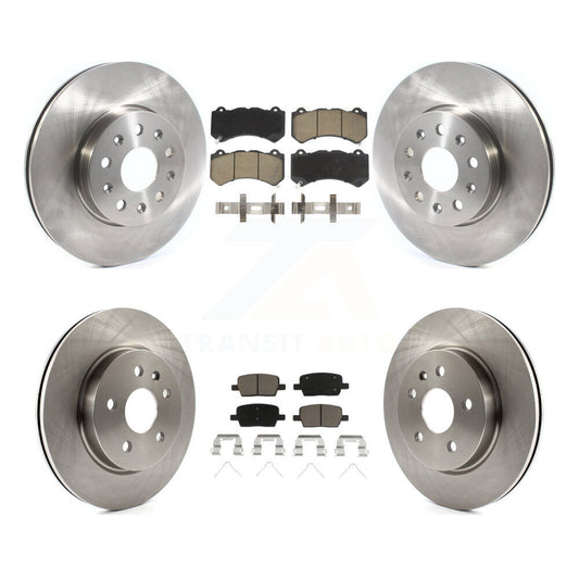 [Avant + Arrière] Kit de Disque et plaquette (céramique) de frein pour 2019-2020 Chevrolet Camaro LT LS avec 6 Piston Brembo Calipers K8C-101212