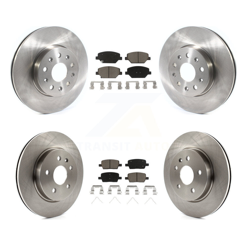 [Avant + Arrière] Kit de Disque et plaquette (céramique) de frein pour Chevrolet Camaro sans Brembo Calipers K8C-101213