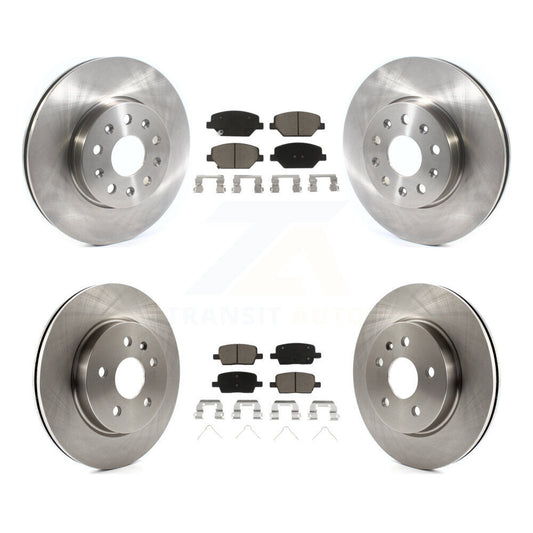 [Avant + Arrière] Kit de Disque et plaquette (céramique) de frein pour Chevrolet Camaro sans Brembo Calipers K8C-101213