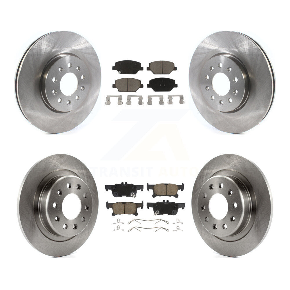 [Avant + Arrière] Kit de Disque et plaquette (céramique) de frein pour 2016-2018 Buick Envision avec 288mm Diameter Rotor K8C-101215
