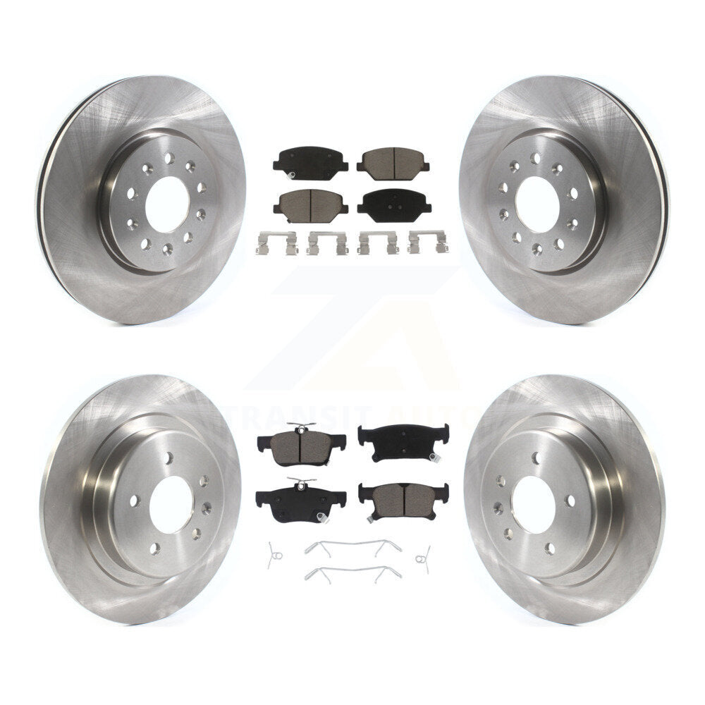 [Avant + Arrière] Kit de Disque et plaquette (céramique) de frein pour 2016-2018 Buick Envision avec 315mm Diameter Rotor K8C-101216