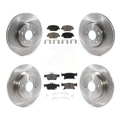 [Avant + Arrière] Kit de Disque et plaquette (céramique) de frein pour 2016-2018 Buick Envision avec 315mm Diameter Rotor K8C-101216