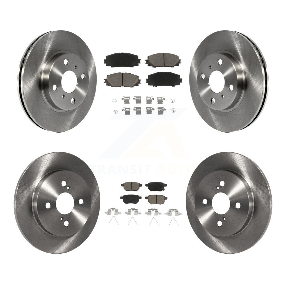 [Avant + Arrière] Kit de Disque et plaquette (céramique) de frein pour 2012-2013 Toyota Yaris L LE K8C-101218