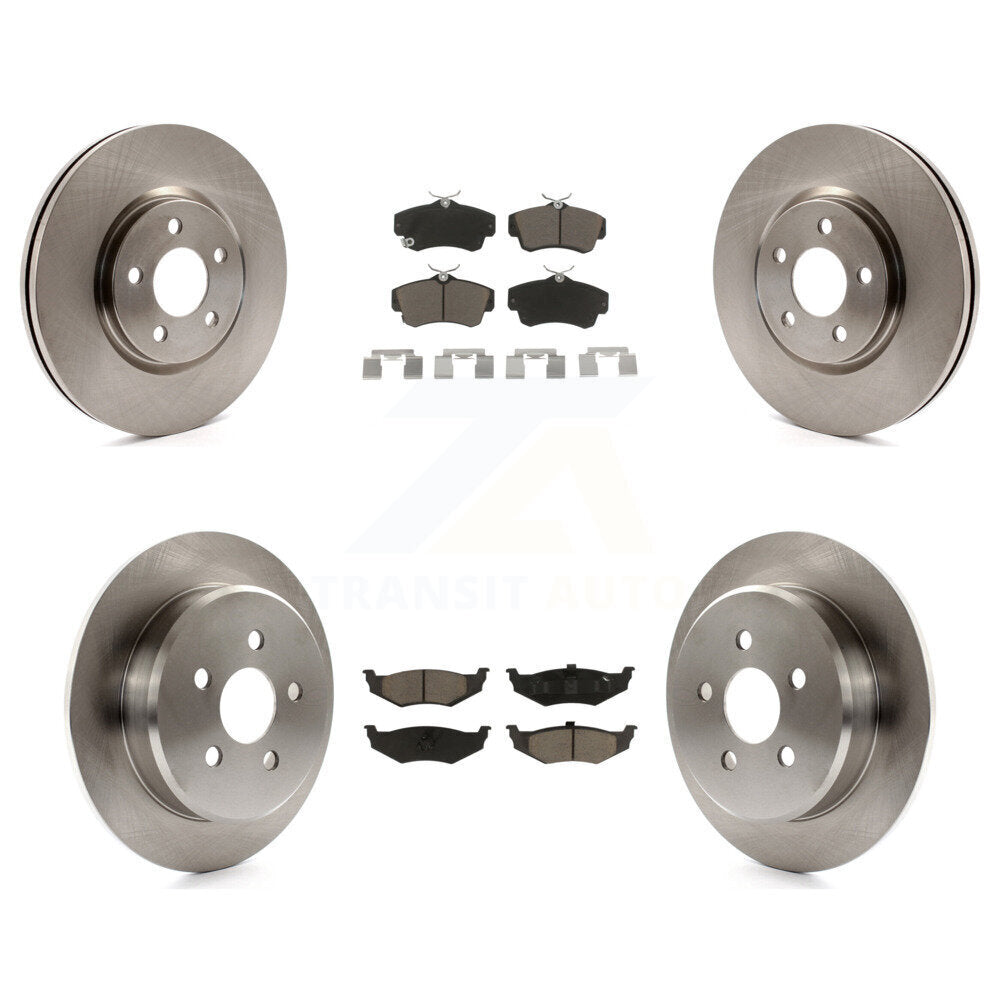 [Avant + Arrière] Kit de Disque et plaquette (céramique) de frein pour 2007 Chrysler PT Cruiser Turbocharged K8C-101221
