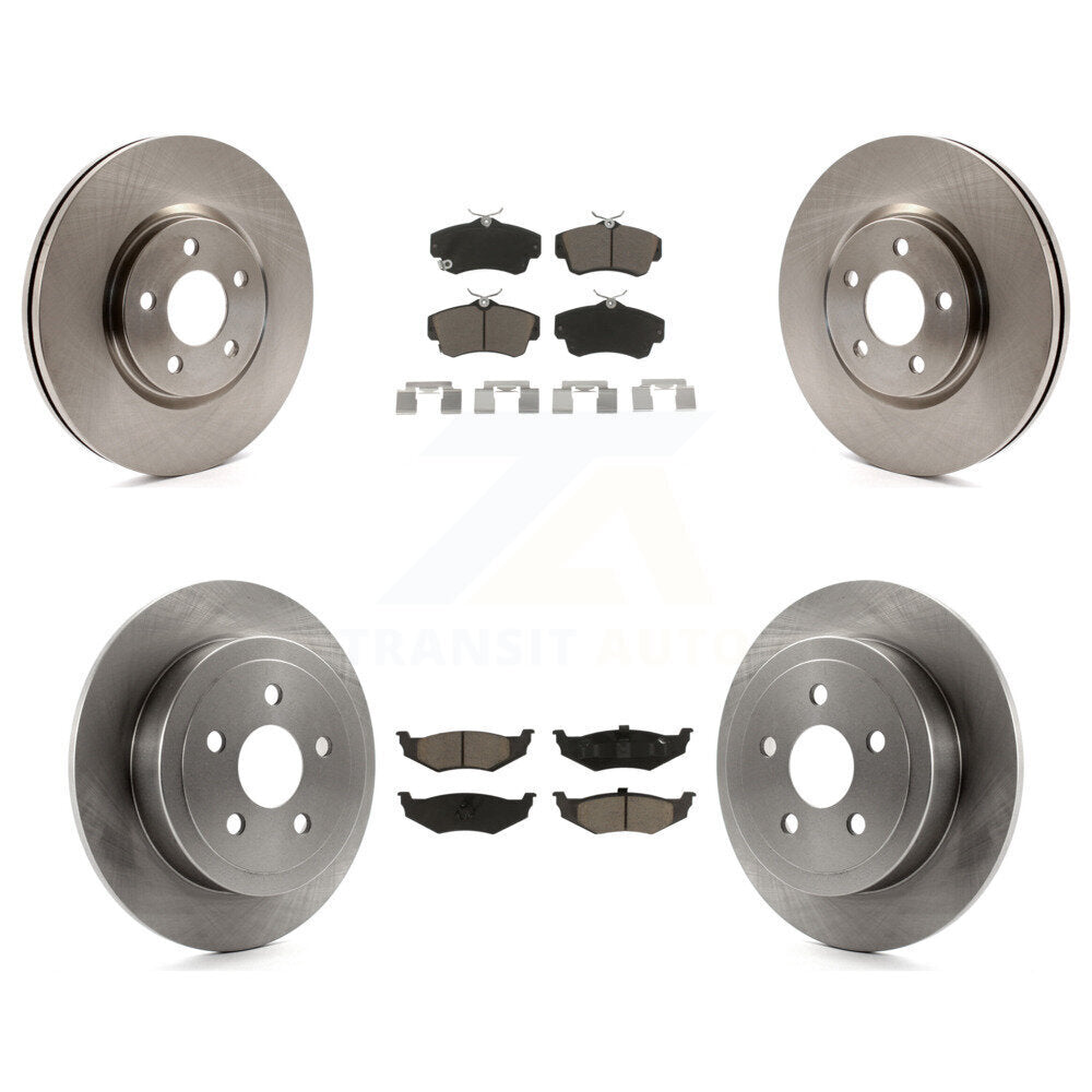 [Avant + Arrière] Kit de Disque et plaquette (céramique) de frein pour 2008-2009 Chrysler PT Cruiser Turbocharged K8C-101223