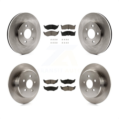 [Avant + Arrière] Kit de Disque et plaquette (céramique) de frein pour Neon Dodge Plymouth Chrysler K8C-101224 par Transit Auto