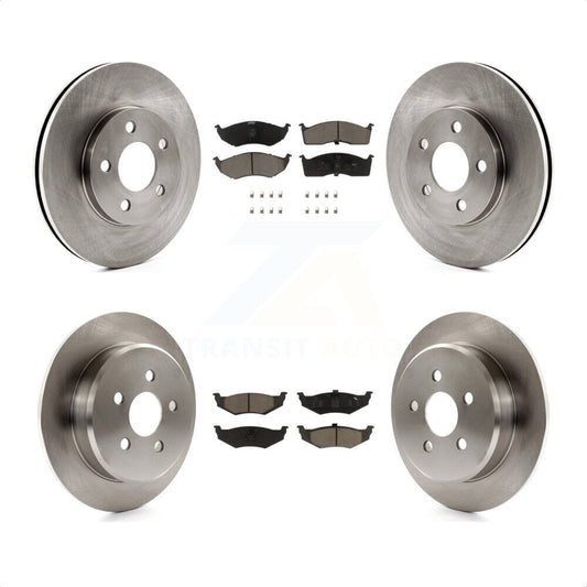[Avant + Arrière] Kit de Disque et plaquette (céramique) de frein pour Neon Dodge Plymouth Chrysler K8C-101224 par Transit Auto
