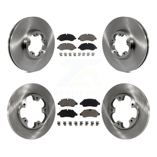 [Avant + Arrière] Kit de Disque et plaquette (céramique) de frein pour Ford Transit-250 Transit-350 Transit-150 avec 5 Lug Wheels K8C-101235