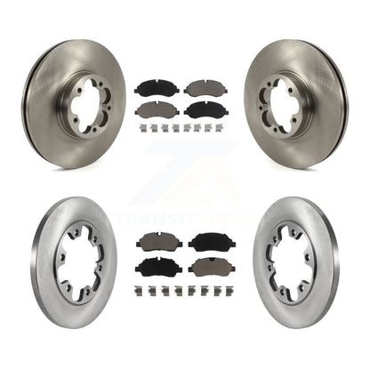 [Avant + Arrière] Kit de Disque et plaquette (céramique) de frein pour 2015-2019 Ford Transit-350 HD avec 6 Lug Wheels K8C-101236