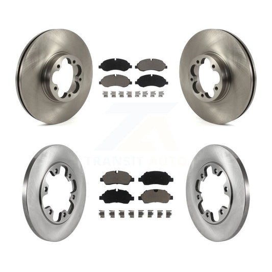 [Avant + Arrière] Kit de Disque et plaquette (céramique) de frein pour 2015-2019 Ford Transit-350 HD avec 6 Lug Wheels K8C-101236