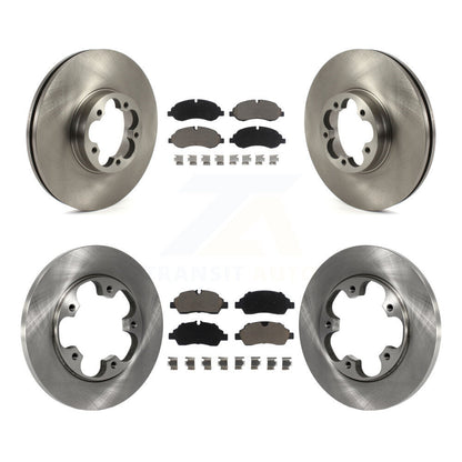 [Avant + Arrière] Kit de Disque et plaquette (céramique) de frein pour 2016 Ford Transit-350 HD avec 5 Lug Wheels K8C-101237
