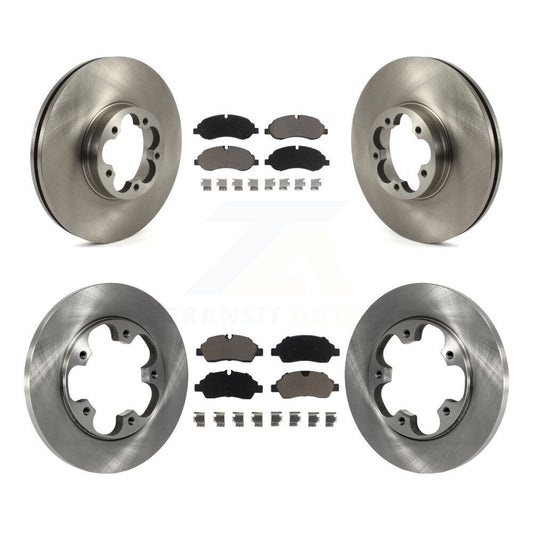 [Avant + Arrière] Kit de Disque et plaquette (céramique) de frein pour 2016 Ford Transit-350 HD avec 5 Lug Wheels K8C-101237