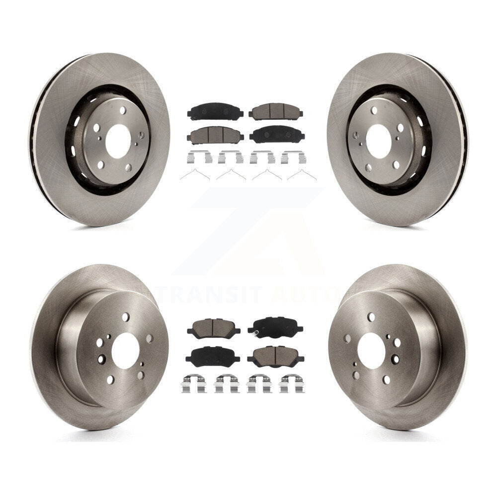 [Avant + Arrière] Kit de Disque et plaquette (céramique) de frein pour 2009-2016 Toyota Venza K8C-101238