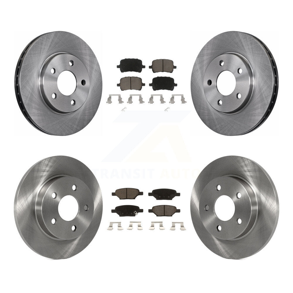 [Avant + Arrière] Kit de Disque et plaquette (céramique) de frein pour Chevrolet Malibu Pontiac G6 avec 276mm Diameter Rotor K8C-101241