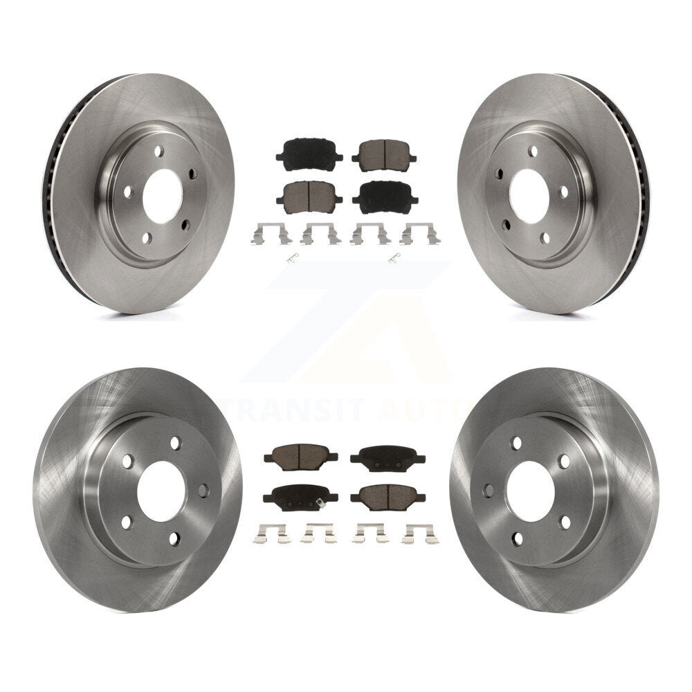 [Avant + Arrière] Kit de Disque et plaquette (céramique) de frein pour Chevrolet Malibu Pontiac G6 Cobalt Saturn Aura G5 K8C-101242
