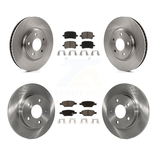 [Avant + Arrière] Kit de Disque et plaquette (céramique) de frein pour Chevrolet Malibu Pontiac G6 Cobalt Saturn Aura G5 K8C-101242