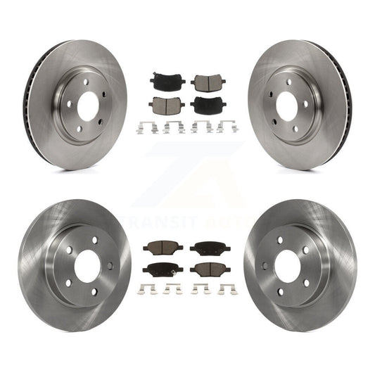 [Avant + Arrière] Kit de Disque et plaquette (céramique) de frein pour Chevrolet Cobalt Saturn Ion HHR Malibu Pontiac G6 Pursuit K8C-101243