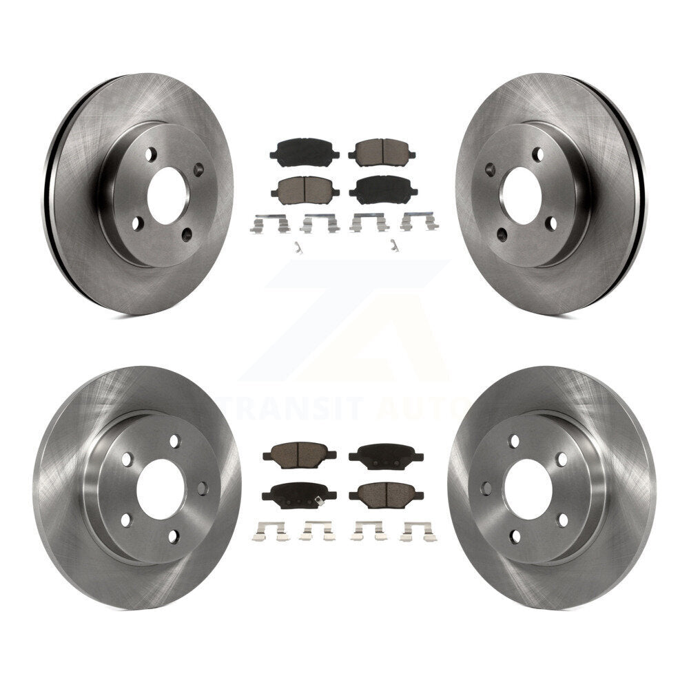 [Avant + Arrière] Kit de Disque et plaquette (céramique) de frein pour Pontiac G5 Pursuit avec Drum Brakes K8C-101244