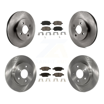 [Avant + Arrière] Kit de Disque et plaquette (céramique) de frein pour Pontiac G5 Pursuit avec Drum Brakes K8C-101244