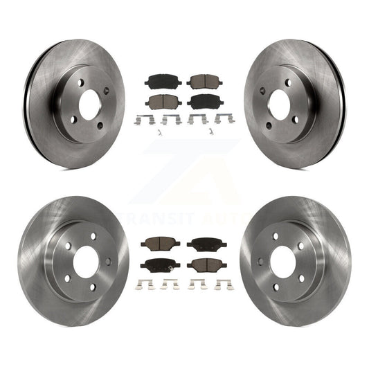 [Avant + Arrière] Kit de Disque et plaquette (céramique) de frein pour Pontiac G5 Pursuit avec Drum Brakes K8C-101244