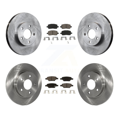 [Avant + Arrière] Kit de Disque et plaquette (céramique) de frein pour 2007-2010 Pontiac G5 avec Drum Brakes K8C-101245
