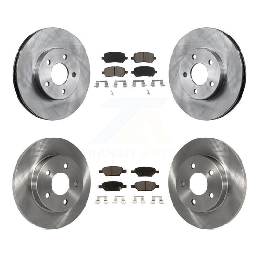 [Avant + Arrière] Kit de Disque et plaquette (céramique) de frein pour 2007-2010 Pontiac G5 avec Drum Brakes K8C-101245