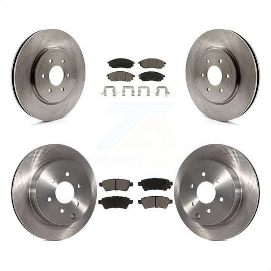 [Avant + Arrière] Kit de Disque et plaquette (céramique) de frein pour 2008-2012 Nissan Pathfinder 5.6L K8C-101249 par Transit Auto
