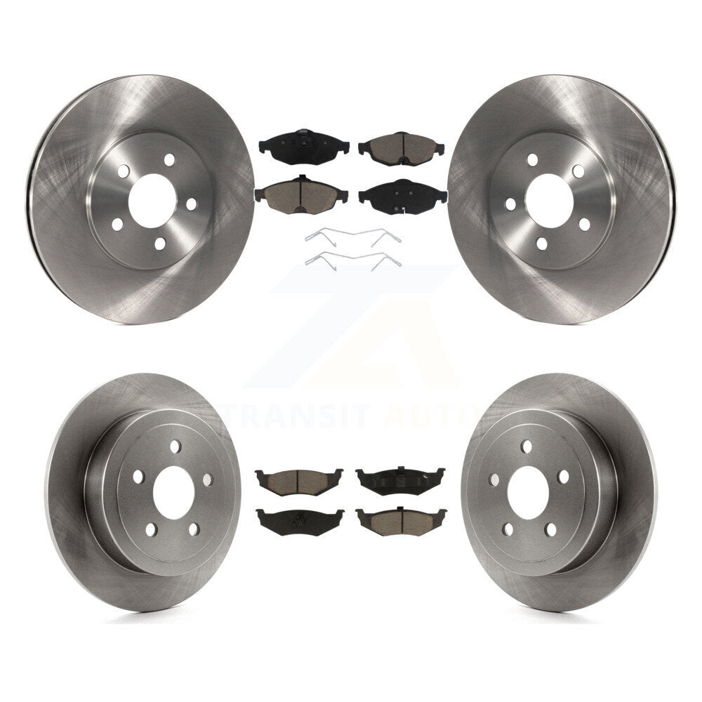 [Avant + Arrière] Kit de Disque et plaquette (céramique) de frein pour Chrysler Sebring Dodge Stratus K8C-101253