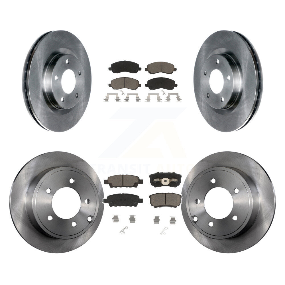 [Avant + Arrière] Kit de Disque et plaquette (céramique) de frein pour Jeep Patriot Dodge Compass Caliber Chrysler Avenger Sebring 200 K8C-101254