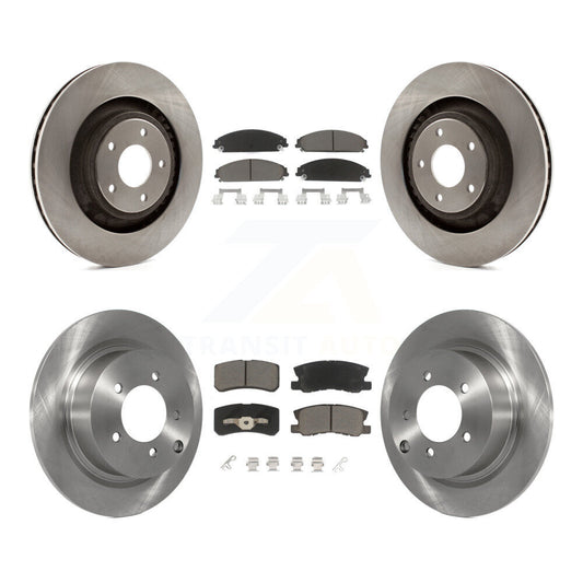 [Avant + Arrière] Kit de Disque et plaquette (céramique) de frein pour 2008-2009 Dodge Caliber SRT-4 K8C-101256