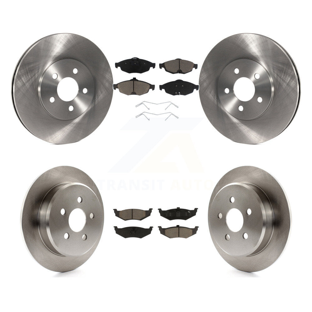 [Avant + Arrière] Kit de Disque et plaquette (céramique) de frein pour Chrysler Sebring Dodge Stratus K8C-101257