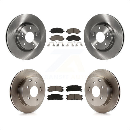 [Avant + Arrière] Kit de Disque et plaquette (céramique) de frein pour 2007 Mitsubishi Galant Ralliart K8C-101262 par Transit Auto