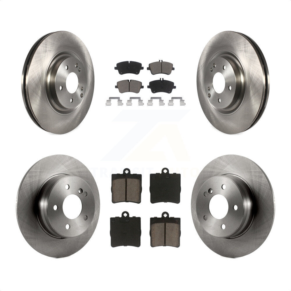 [Avant + Arrière] Kit de Disque et plaquette (céramique) de frein pour 2007-2008 Mercedes-Benz SLK280 avec Sport Package K8C-101269 par Transit Auto