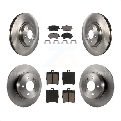 [Avant + Arrière] Kit de Disque et plaquette (céramique) de frein pour 2007-2008 Mercedes-Benz SLK280 avec Sport Package K8C-101269 par Transit Auto