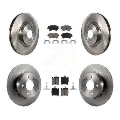 [Avant + Arrière] Kit de Disque et plaquette (céramique) de frein pour 2004 Mercedes-Benz C320 Wagon Coupe avec RWD avec Sport Package K8C-101270