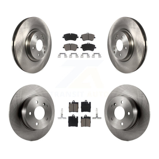 [Avant + Arrière] Kit de Disque et plaquette (céramique) de frein pour 2004 Mercedes-Benz C320 Wagon Coupe avec RWD avec Sport Package K8C-101270