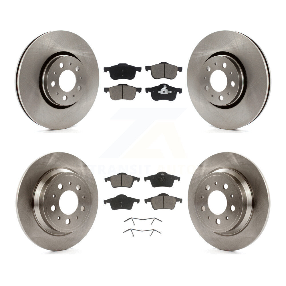 [Avant + Arrière] Kit de Disque et plaquette (céramique) de frein pour 2008 Volvo S60 avec 316mm Diameter Rotor K8C-101273