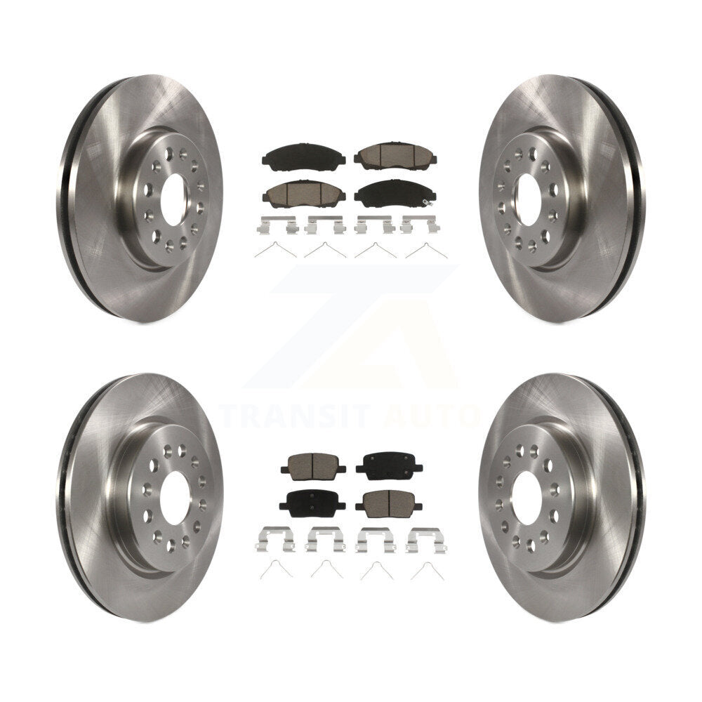 [Avant + Arrière] Kit de Disque et plaquette (céramique) de frein pour Chevrolet Traverse GMC Acadia Buick Enclave Blazer K8C-101277