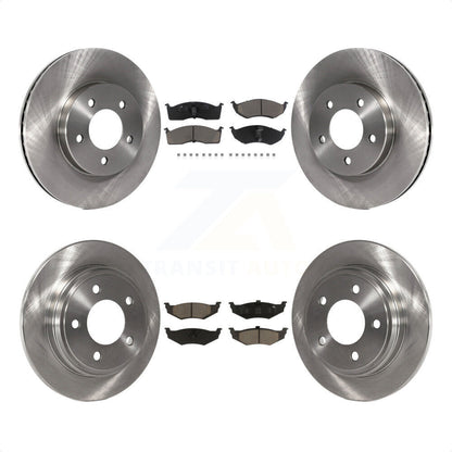 [Avant + Arrière] Kit de Disque et plaquette (céramique) de frein pour Chrysler Dodge Intrepid 300M Concorde LHS K8C-101280 par Transit Auto