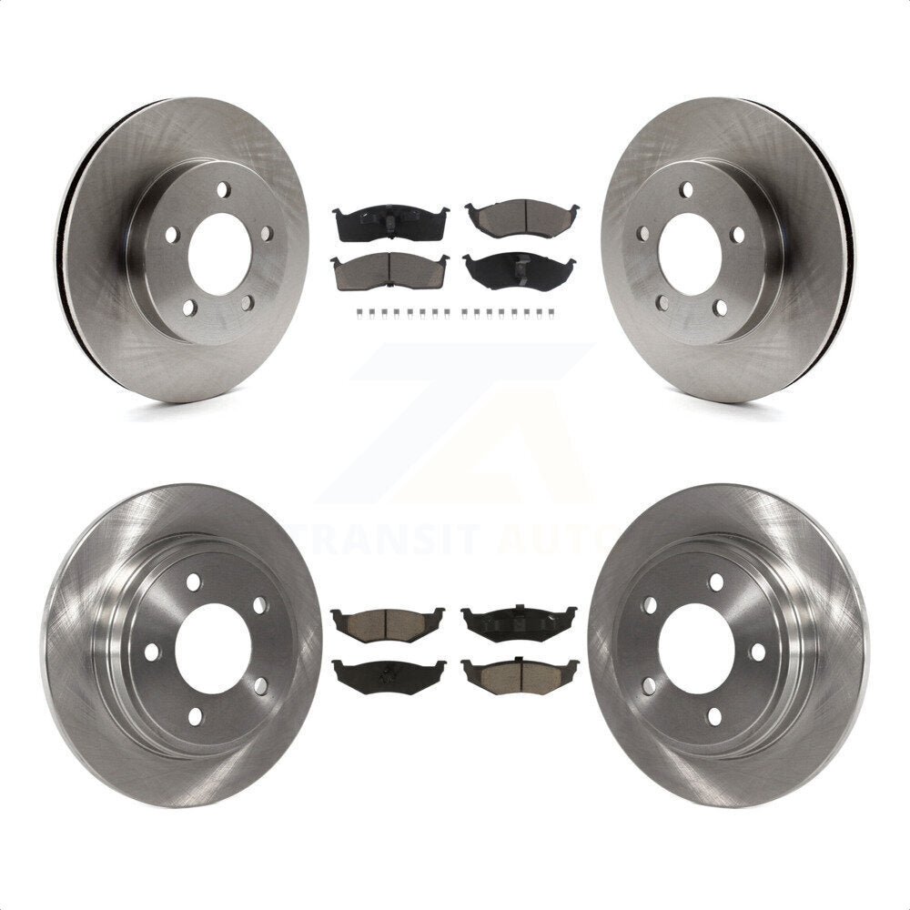 [Avant + Arrière] Kit de Disque et plaquette (céramique) de frein pour Chrysler Dodge Intrepid Concorde LHS Eagle Vision New Yorker K8C-101281 par Transit Auto