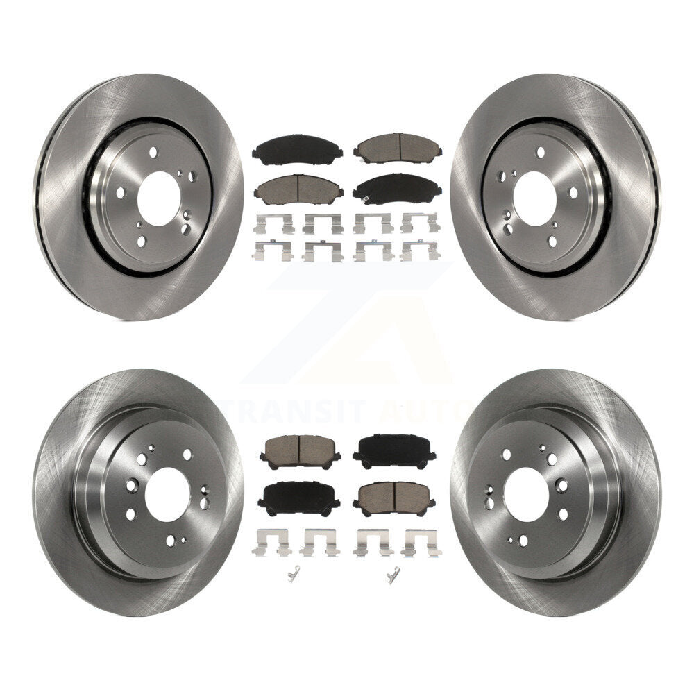 [Avant + Arrière] Kit de Disque et plaquette (céramique) de frein pour Honda Pilot Ridgeline K8C-101283