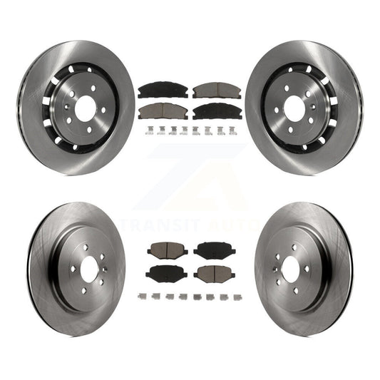[Avant + Arrière] Kit de Disque et plaquette (céramique) de frein pour Ford Explorer Police Interceptor Utility Lincoln MKS Flex Taurus MKT K8C-101302