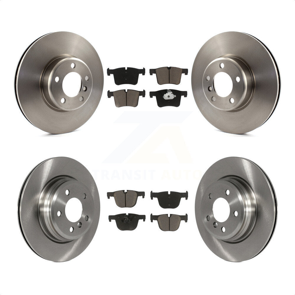 [Avant + Arrière] Kit de Disque et plaquette (céramique) de frein pour BMW 435i 335i xDrive GT Gran Coupe sans Blue Painted Calipers K8C-101316 par Transit Auto