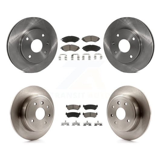 [Avant + Arrière] Kit de Disque et plaquette (céramique) de frein pour 2004-2006 Chevrolet Optra avec 276mm Diameter Rotor K8C-101329